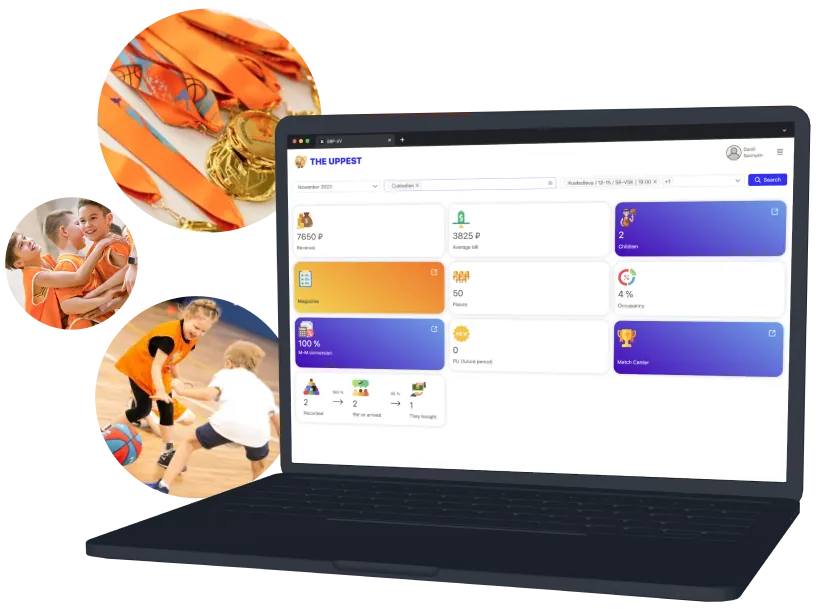 ERP system for children's basketball school "The Uppest"